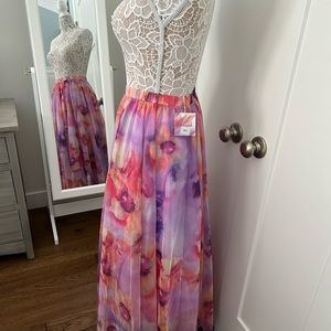 Chicwish floral long skirt